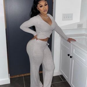 Grey Two Piece Set